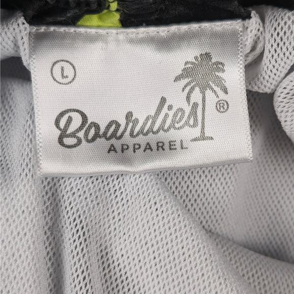 Boardies Shorts Mens Size Large Swim Trunks Black Neon Colors - Picture 7 of 13